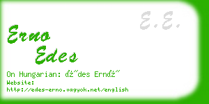 erno edes business card